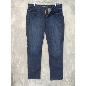 Lucky Brand Jeans Womens 16/33 Blue Denim Sweet N Straight Stretch Dark Wash